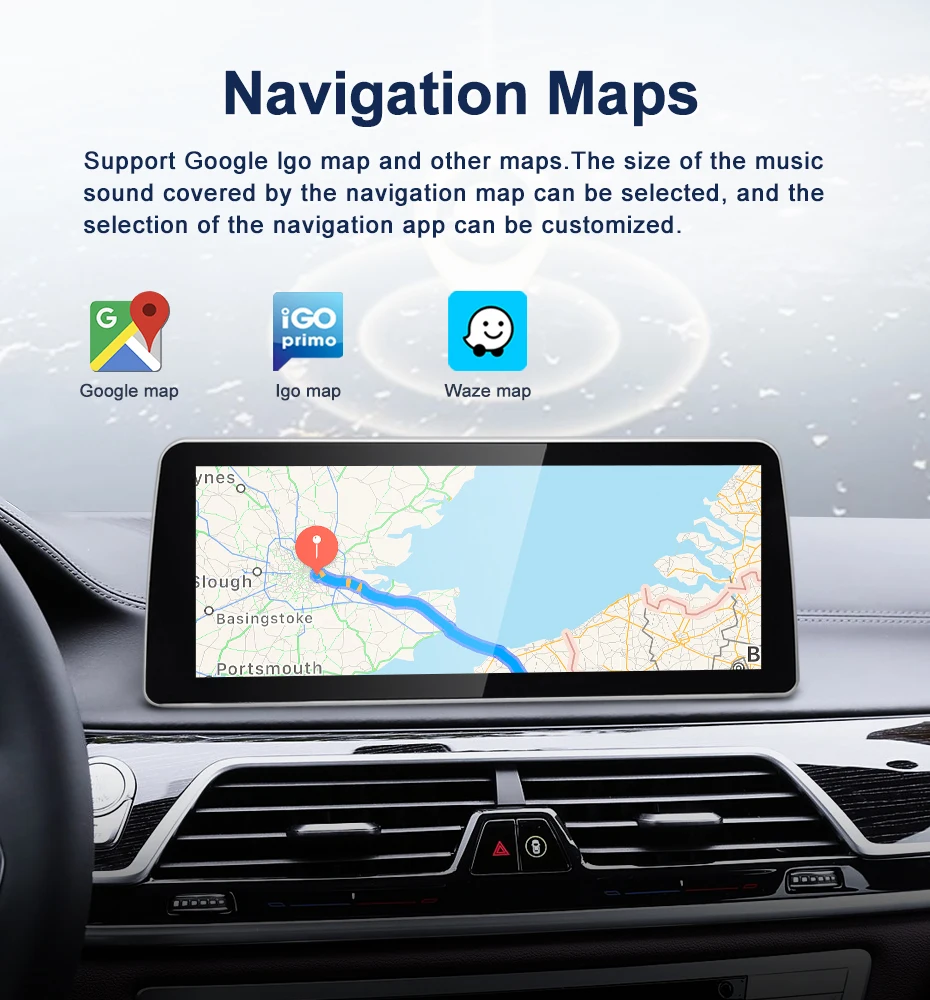 12.3inch Qualcomm 665 6125 Android 14 Screen For BMW 7Series G11 G12 Car Video P