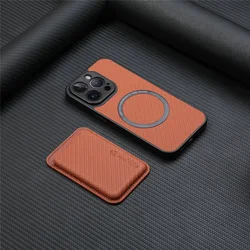 Magnetic 2-in-1 Detachable Leather Wallet Phone Case with Magsafe Compatibility for Honor 200 Pro (Brown)