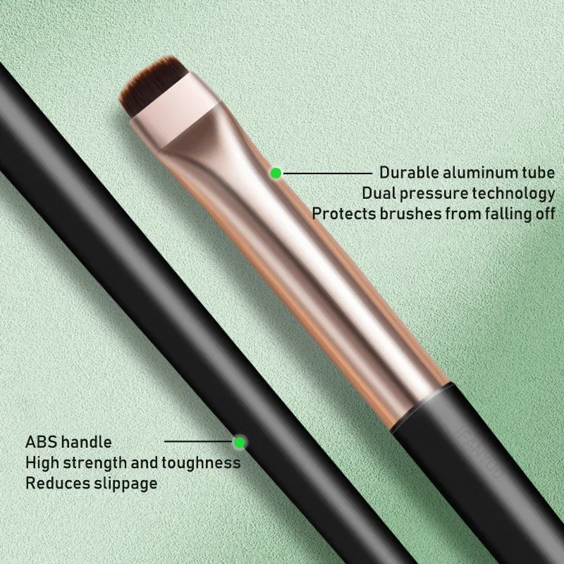 3PCS Blade Angled Head Outlining Eyeliner Brush Ultra Thin Flat Eyebrow Brushes Makeup Tool