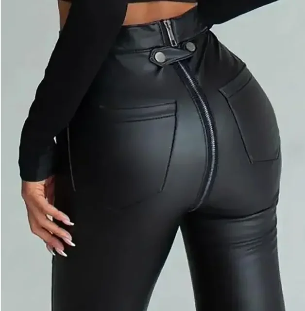 Black Fitness Slim High Waist Pencil Pants