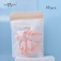 Easy to Use and Not Easy to Slip Off Cosmetics Makeup Tools & Accessories Pink Sponge for Makeup With Free Shipping 10pcs Puff 1