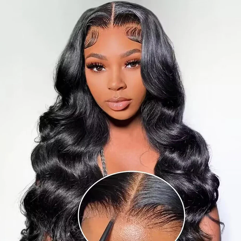 

Lumiere HD 13x4 Lace Front Human Hair Wigs 32 34 36 Inch Transparent Body Wave 4x4 Glueless Ready To Wear Lace Closure Wig