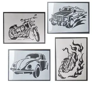 12 Pieces Christmas Stencils Template Reusable Plastic Craft for Art  Drawing Painting Spraying Window Glass Door Car Bod - AliExpress