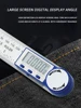 Two in One Digital Display Angle Ruler Multifunction Large Screen Display Plastic Protractor Caliper Vernier Caliper 1pc 6