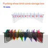 Transparent Clipper Guard Holder Durable Rectangular Barber Shop Hair Clipper Storage Box Universal Clipper Comb Case 1