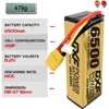 DXF Lipo 6500mAh 4S 14.8V 15.2V Grade A Li-Poly LCG HV Battery Hardcase with XT90 EC5 Connector for RC Model Car Boat Truck 6
