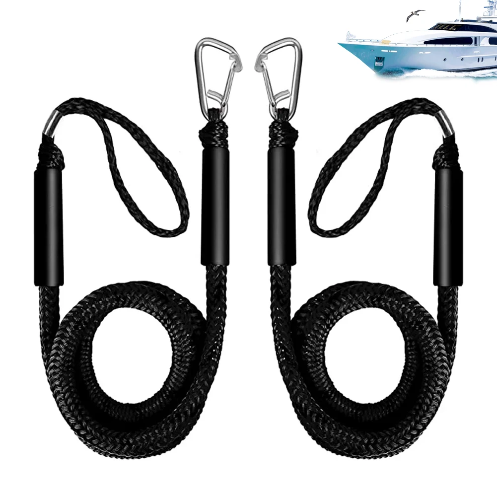 

1.2m Dock Lines Elastic Marine Rope Bungee Cords Shock Ties for Kayak Watercraft Jet Ski Pontoon Canoe Power Boat Accessories