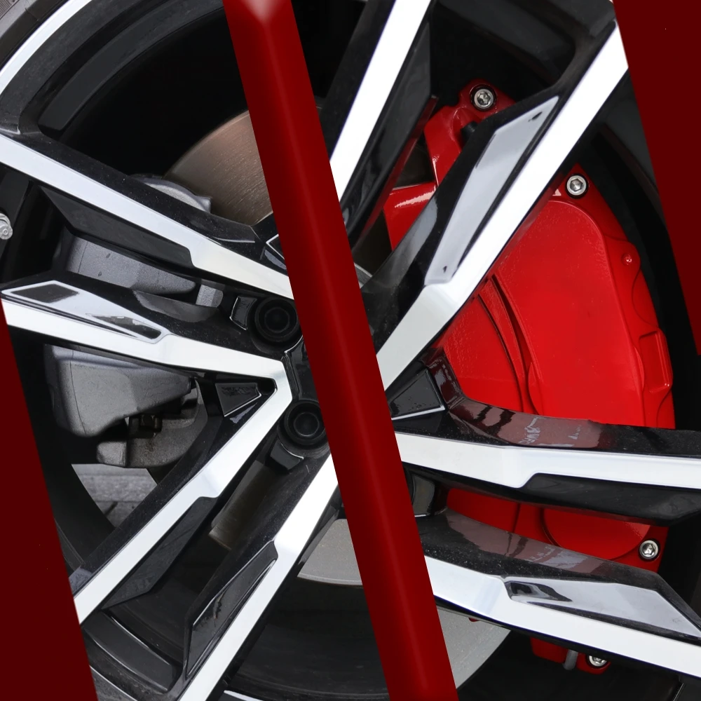 Macchina クラウンスポーツ用金属製 ブレーキキャリパー カバー青