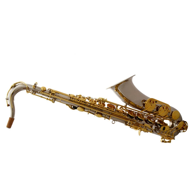 

Advanced Professional Bb Nickel Plated Gold Key Saxophone SAX