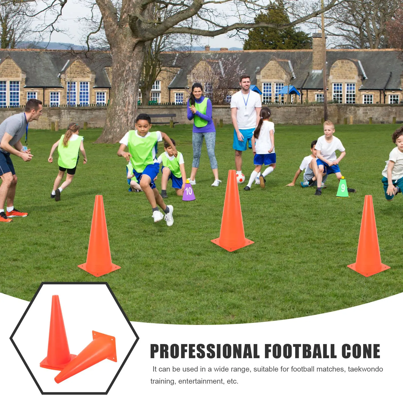 Portable Cones 4pcs Children's Football Training Professional Disc Footwork Agility Training Obstacle Sport Accessories