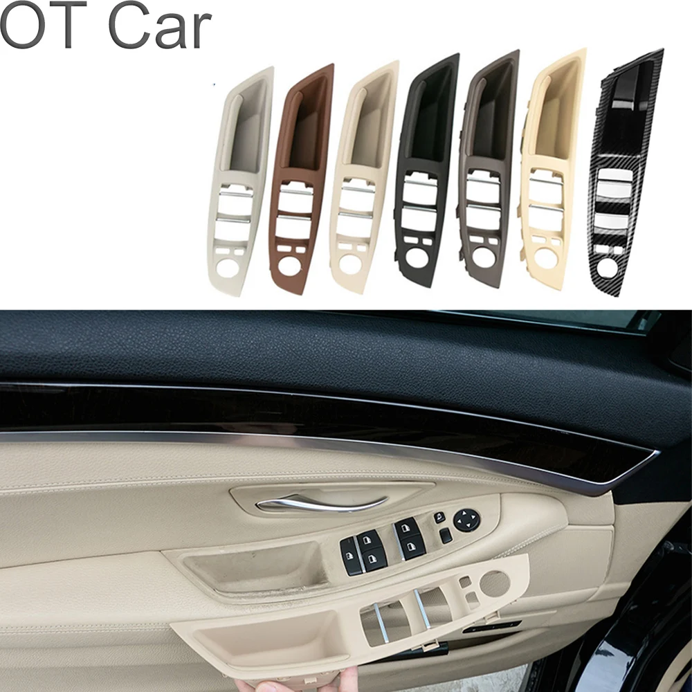 

Original Left Hand Drive LHD For BMW 7 Series F10 F18 F11 Black Car Interior Inner Door Handle Panel Pull Trim Cover Accessories