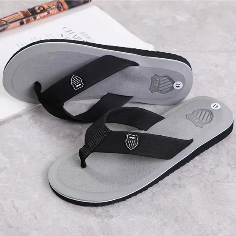 Men's Casual Flip Flops Fashion Beach Shoes Men Summer Non-Slip Flat Slides Mens Slippers Indoor House Shoes Man Male Slipper - Image 10