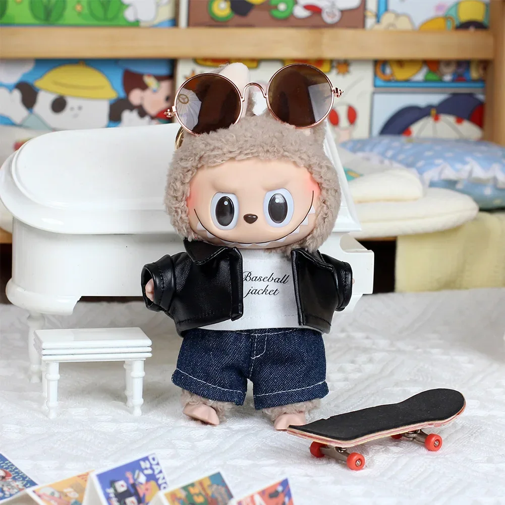 Labubu Grande Ropa Para Peluche Labubu De 17 Cm - Conjuntos Elásticos Para Postura Sentada Y De Pie | Hecha De Mezcla De Algodón Y Poliéster