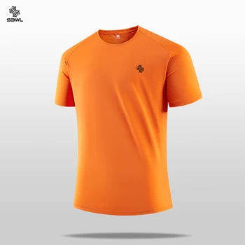 SBWL High-quality sports T-shirts for men and women, quick-drying short-sleeved shirts for outdoor sports Tops 1