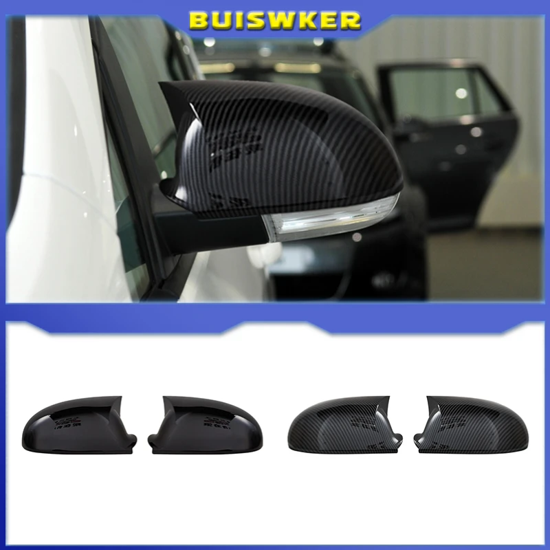 2 pieces For VW Golf MK5 GTI Jetta 5 Passat B6 B5.5 Side Wing Mirror Covers Caps For VW Sharan Golf 5 6Plus Variant EOS 2007