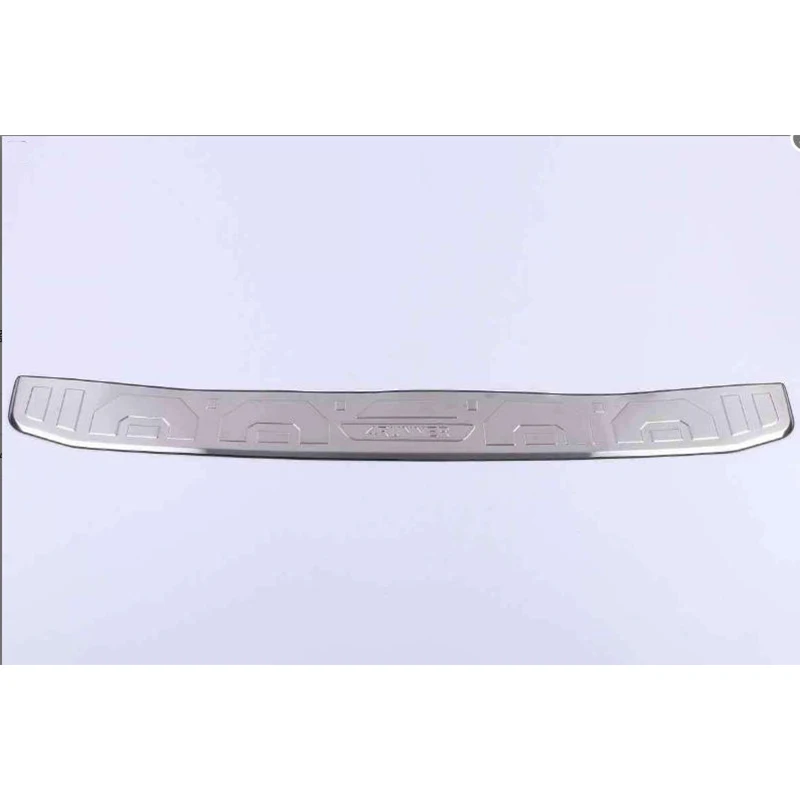토요타 4Runner 2019-2023용 스테인리스 스틸 크롬 블랙 리어 트렁크 외부 내부 범퍼 보호 커버 실 가드 트림