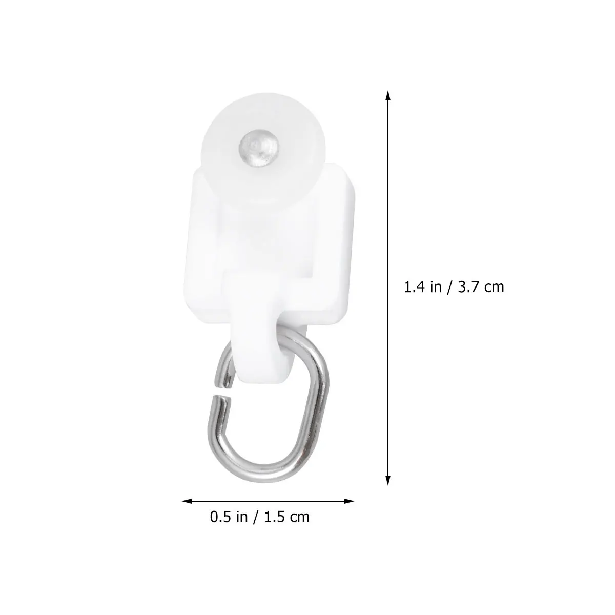 Curtain roller 50PCS curtain rail accessories mute hook track pulley ball hook roller for smooth and silent movement