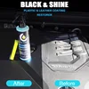 Plastic Leather Restorer Interior Trim Conditioner Polish Shine Cleaner Restore New Black Color Fading Repair Car Care Detail 6