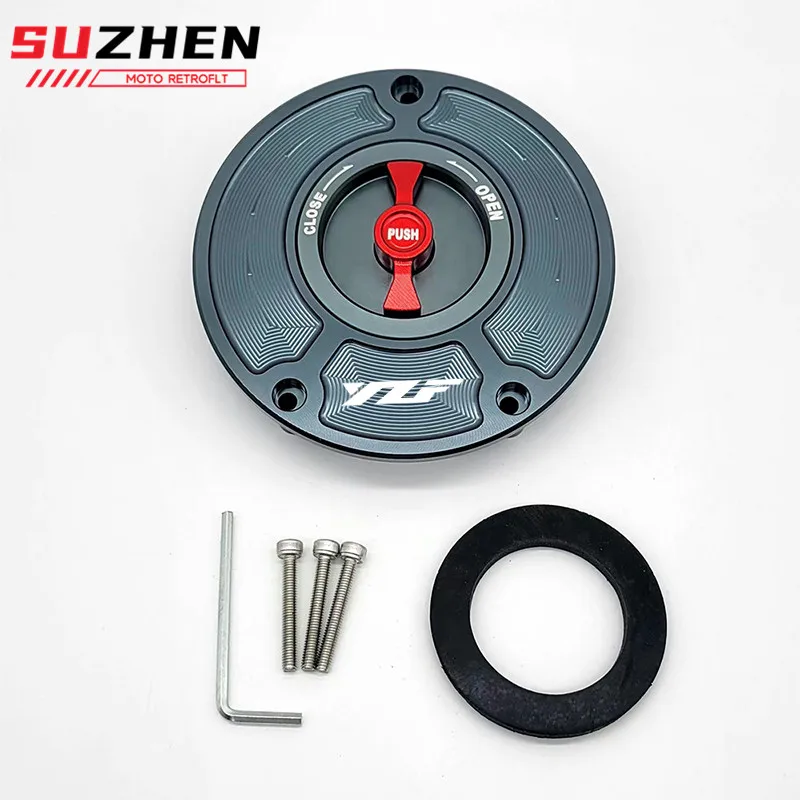 オートバイCNC燃料タンクキャップ,オイルタンクカバー,yzf r3 r25 r6