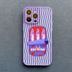 Stripe Marine Organisms Shockproof Phone Case - Durable Hard Cover s - iPhone X (-4)