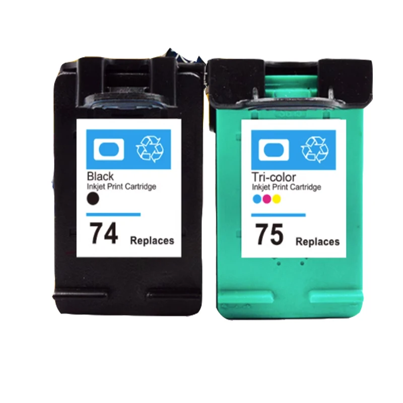 Vilaxh 74XL 75XL Ink Cartridges Compatible For hp 74 75 XL for hp74 for hp75 Photosmart C4200 C4280 C4345 C4380 C4385 C4480