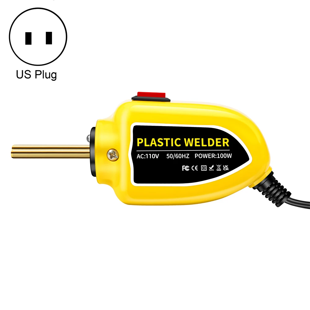 100W 플라스틱 용접기 PVC 용접건 400개 스테이플 포함 핫 스테이플러 플라스틱 용접 키트 자동차 범퍼 수리 키트