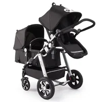 Poussette Double Pliable pour Deux Enfants, Absorbe les Chocs, Chariot à Quatre Roues, Nouvelle Collection 1
