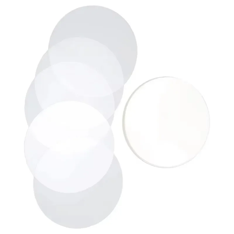 100PCS Badge Transparent Film Circle Mylars 5/32/37/44/5056/58/75MM PET Film Clear Protective for Round Badge Button Maker