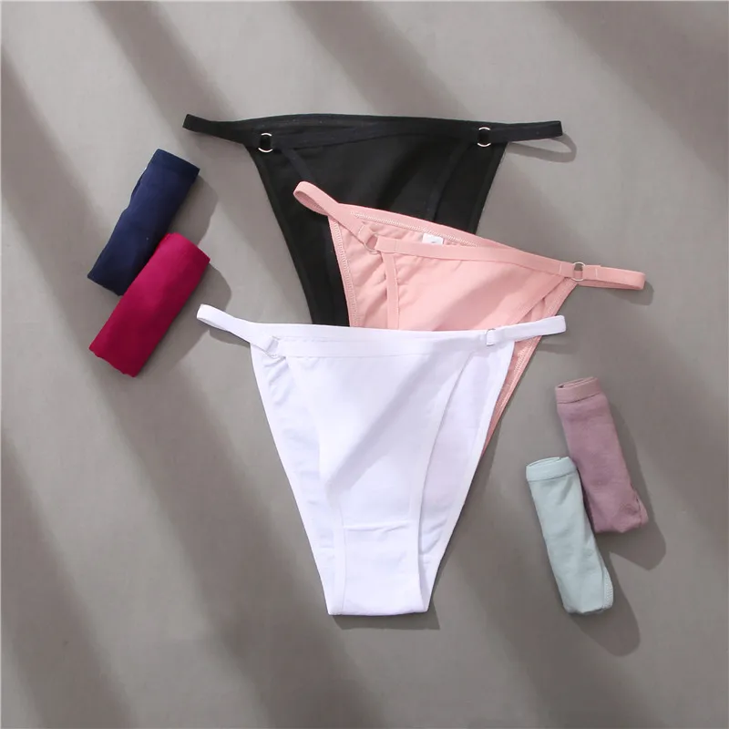 Cotton Lace Briefs Set - Womens Comfortable Underwear 3 Pcs S-XL