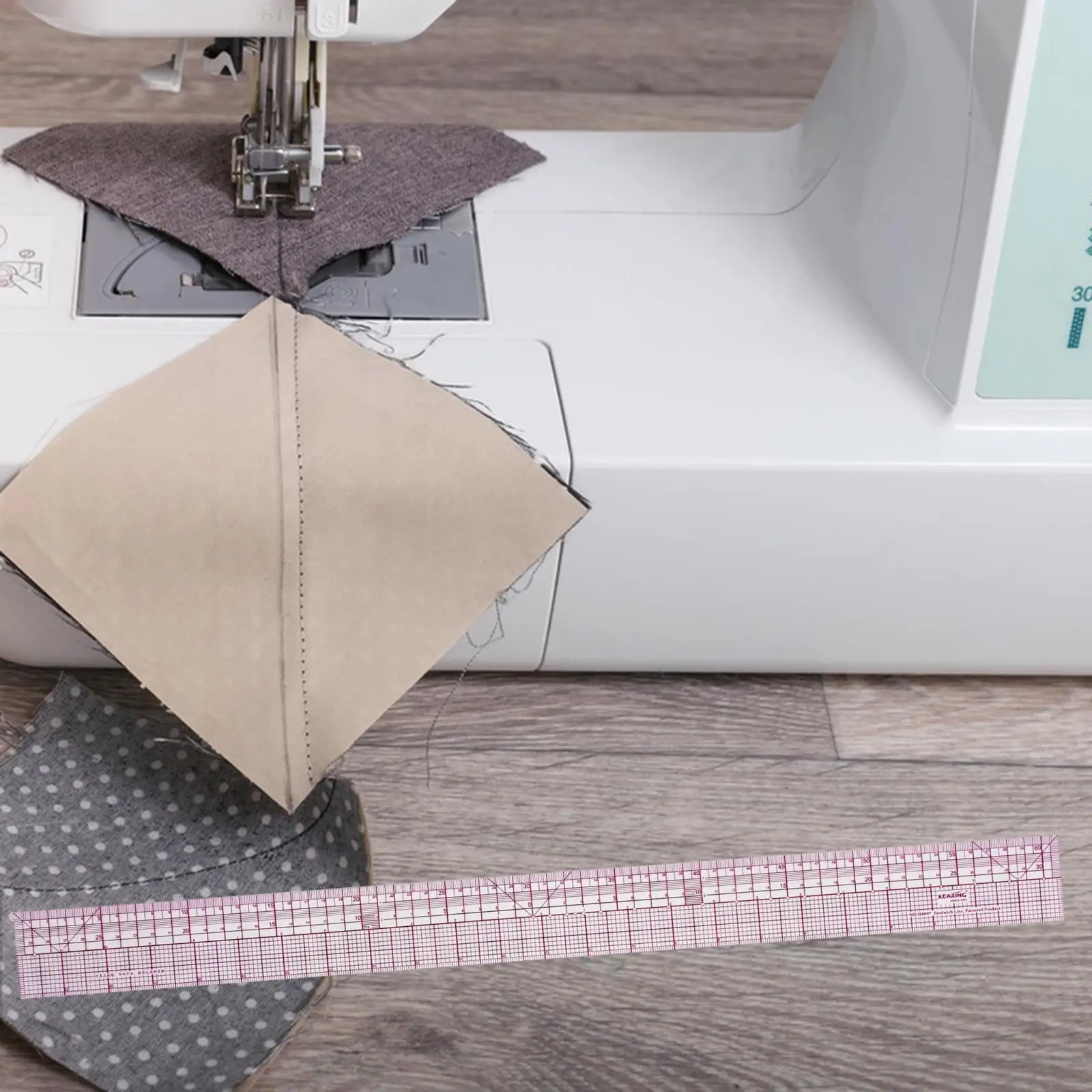 

Sewing Cutting Ruler Portable Universal 24' Easy Reading Clear Ruler for Tailor Home Clothing Making Sewing Accessories Quilting