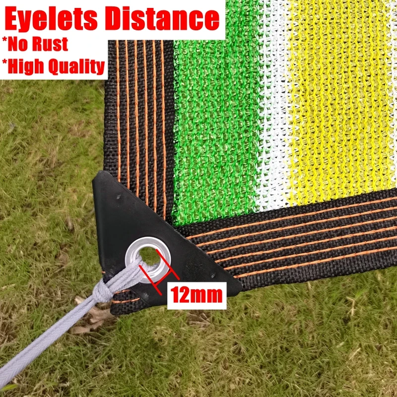 Description Picture 6 of itemColored Stripe HDPE Sunshade Net Balcony Roof Canopy Garden Sun Shelter Outdoor Garages Sail Awning Plants Cover Shed Fence Mesh