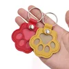 Pet Hair Memorial Keychain PU Leather Keepsake Locket for Cat Dog Fur Pet Hair Storage Pendant Handbag Hanging Accessories 3