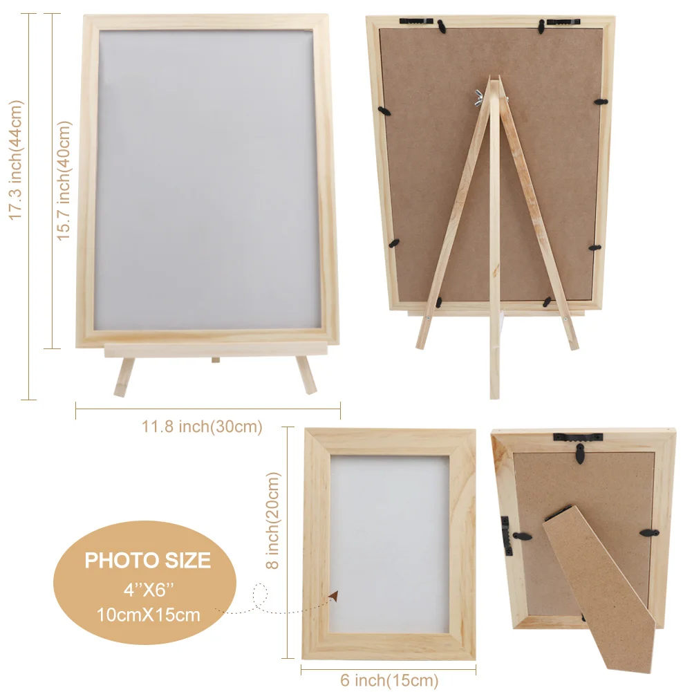 OurWarm Wedding Guest Book Alternative Drop Top Wedding Frame Guest Book for Reception Anniversary Signs