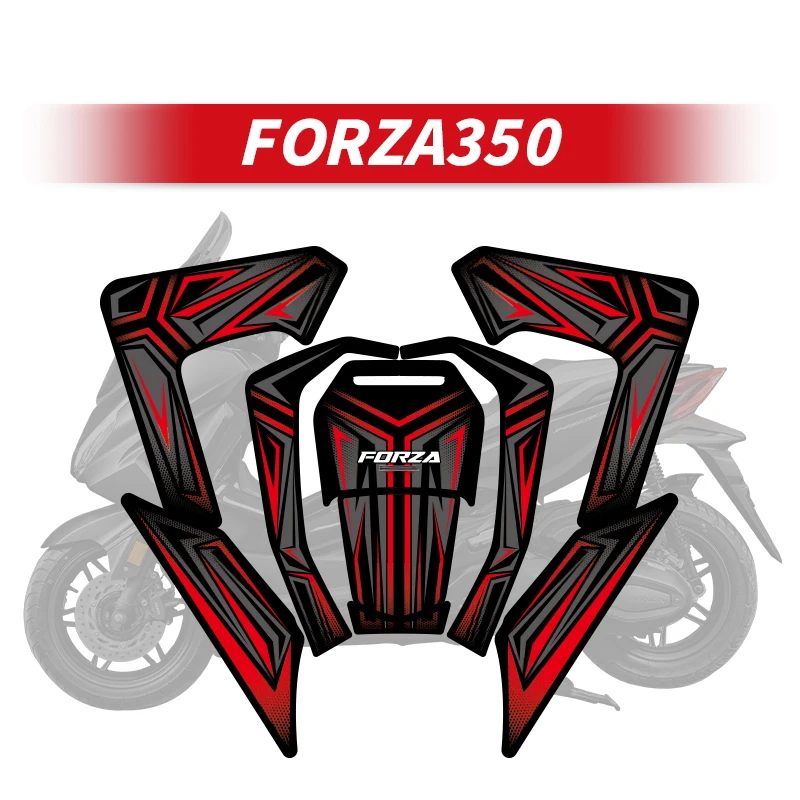 For HONDA FORZA350 Bike Fuel Tank Protection Stickers Kits Of Motorcycle Gas Tank Abrasion Resistant Decoration Decals used for sena 50s motorcycle bluetooth headset earphone protection stickers decoration decals many style choose