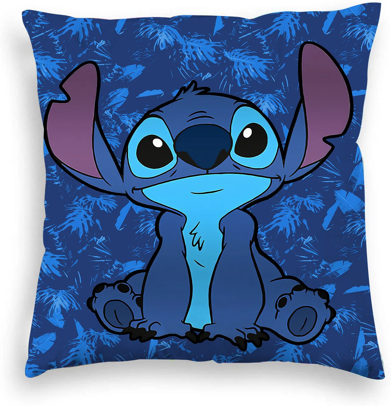 Taie d'oreiller imprimée double face Disney Anime Stitch, figure Kawaii, taie d'oreiller pour chambre d'enfant, décoration intérieure, cadeaux