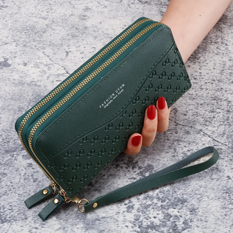 Double Zipper Wallet Women Luxury