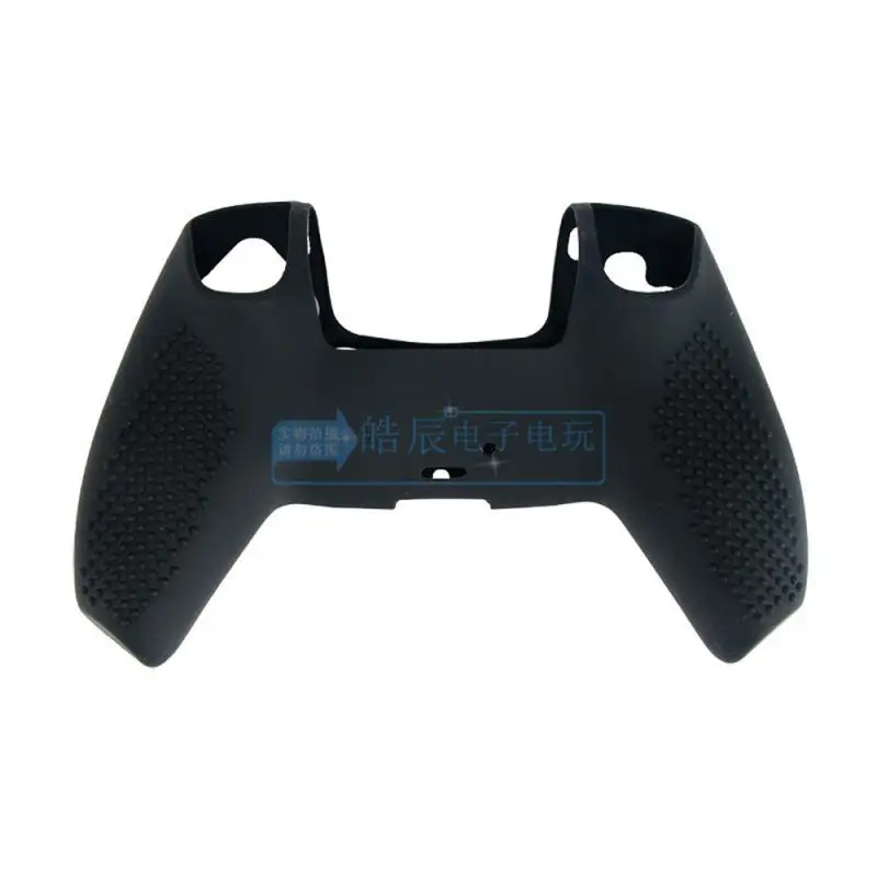 Anti-Slip STUDDED Water Printing Rubber Silicone Cover Skin Case for PS5 Dualsense Controller with Thumb Grips x2