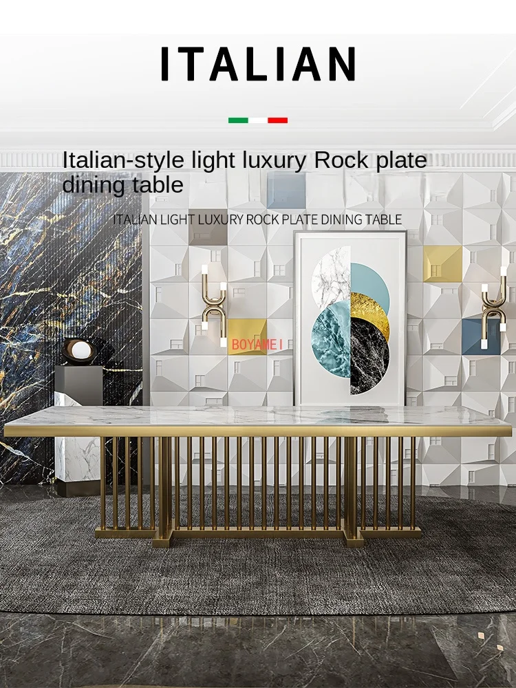 

dining table rectangular light luxury villa 10 person dining table and chair combination marble dining table dining table
