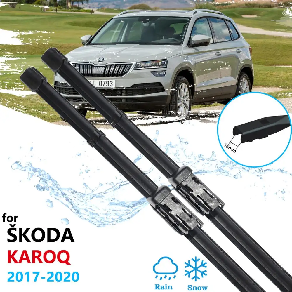 2pcs For Skoda Karoq 2017-2023 Front Windshield Wiper Blades 2018