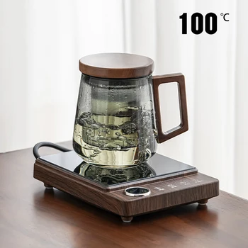 전기 핫 플레이트 머그 워머, 커피, 우유, 물 가열 패드, 코스터, 핫 티 메이커, 400W, 100 ℃, 220V