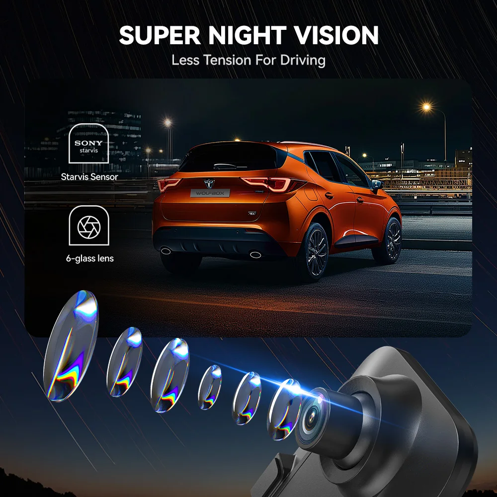 Pitch Black Best Dash Cam For Night Time VIOFO A329 2CH First 4K