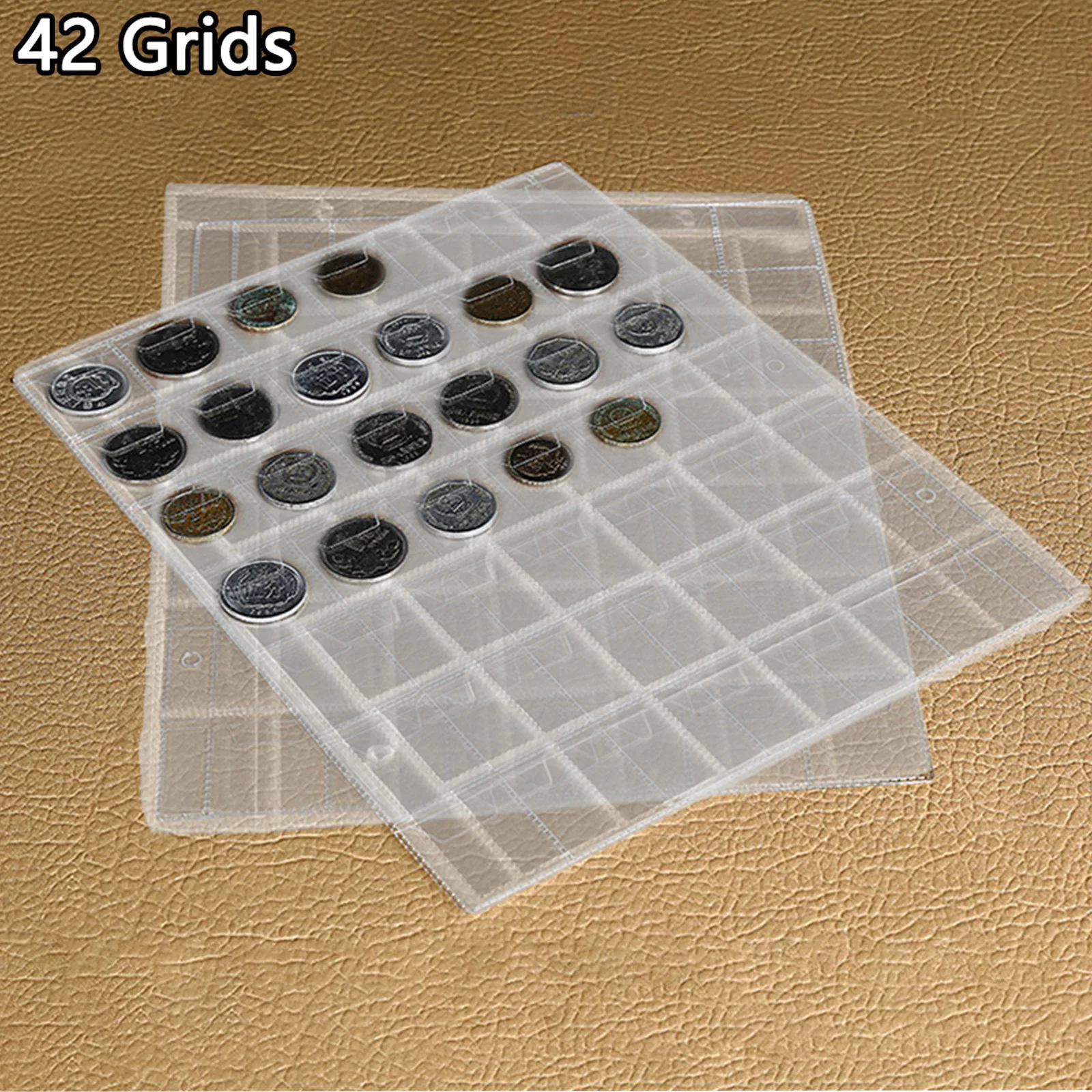 10 Pcs Collection Money Album Case Classic Coin Holder Sheet Mini Penny Coin Storage Albums 42 Pockets Coins Collection Album