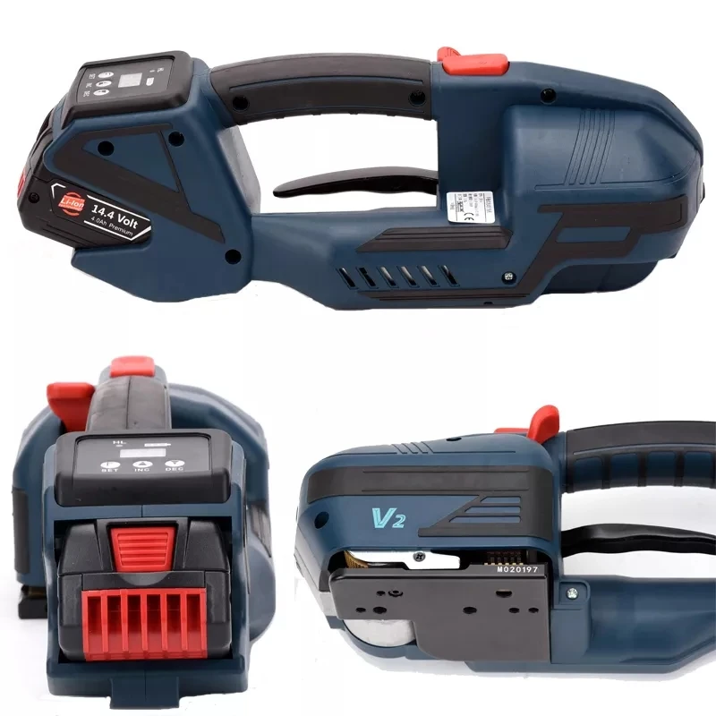 

Automatic Strapping Machine 4000mha Battery Powered Tool for 1/2 in-5/8 in PP /PET Straps