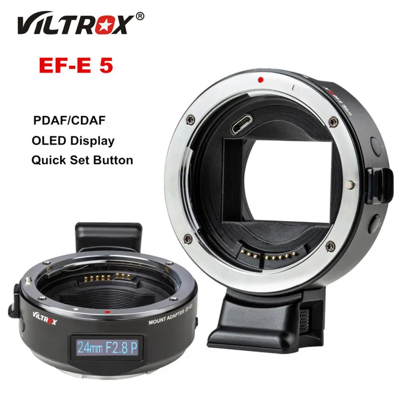 ViltroxEFE5AutoFocusSmartLensAdapterOLEDDisplayFullFramefor