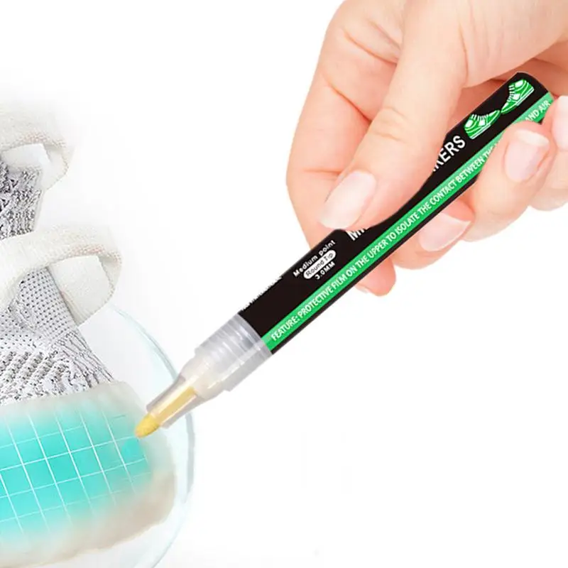 Shoe Cleaner White Trainer Pen Midsole Restore Sneaker Marker Midsole Marker Cleaner Shoes Sneakers Repair Paint Leather Pen Shoe Whitener