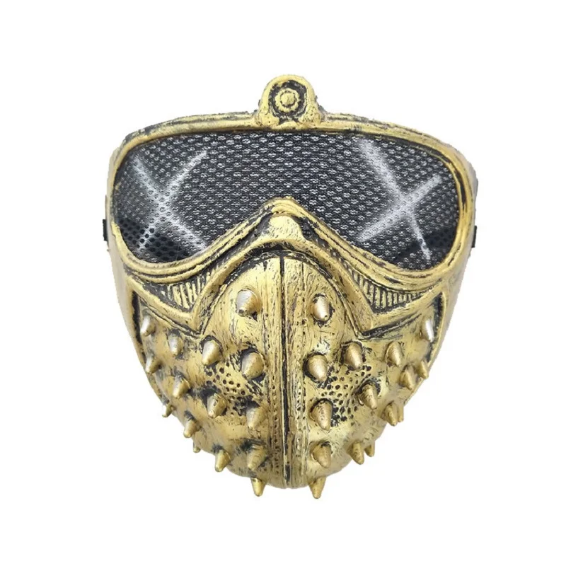 

Halloween Punk Rivet Mask Devil Cosplay Ghost Steps Street Death Mask Watchdog Mask Masquerade Full Face Costume Props for Party