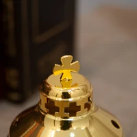 HTISOK Authentic Orthodox Church Mass Supplies with Greek Style Incense Burners, Combining Classic and Eastern Elements 5