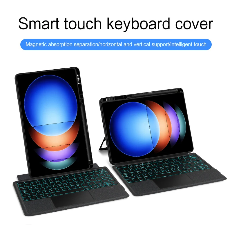 Teclado retroiluminado para Xiaomi Pad, Estojo destacável