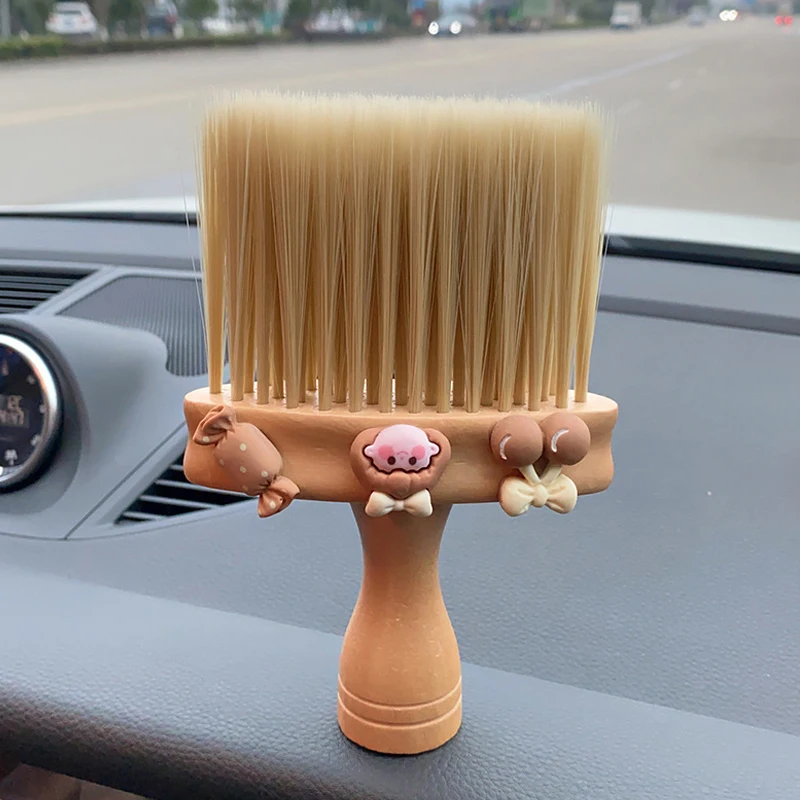 

Car Universal Interior Dust Removal Brush Cleaning Tools Air Conditioning Outlet Cleaning Appliance Brush Car Gap Cute girl