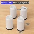 White Round XL 4pcs